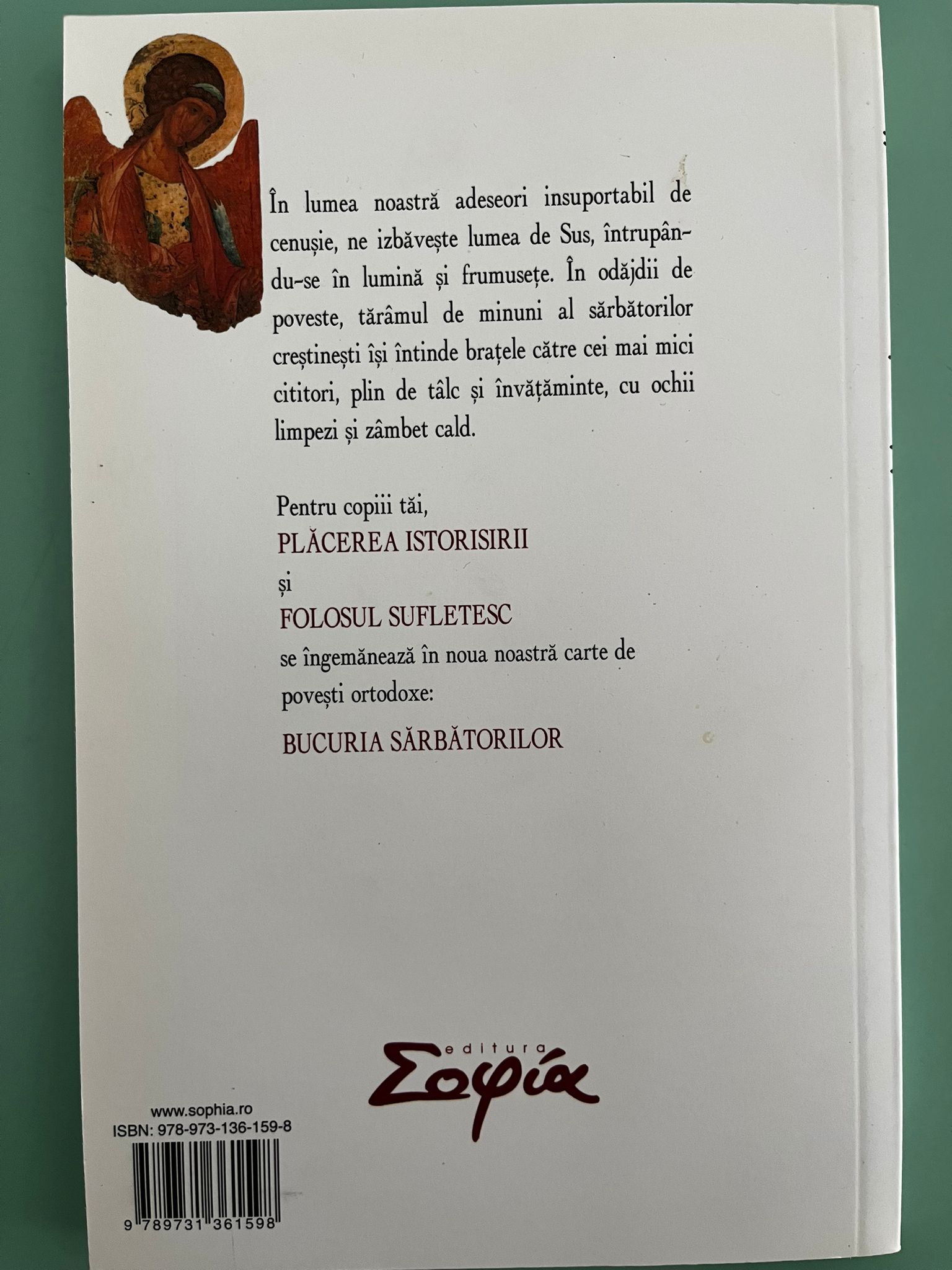 Bucuria sărbătorilor - povestiri creștine pentru copii — verso