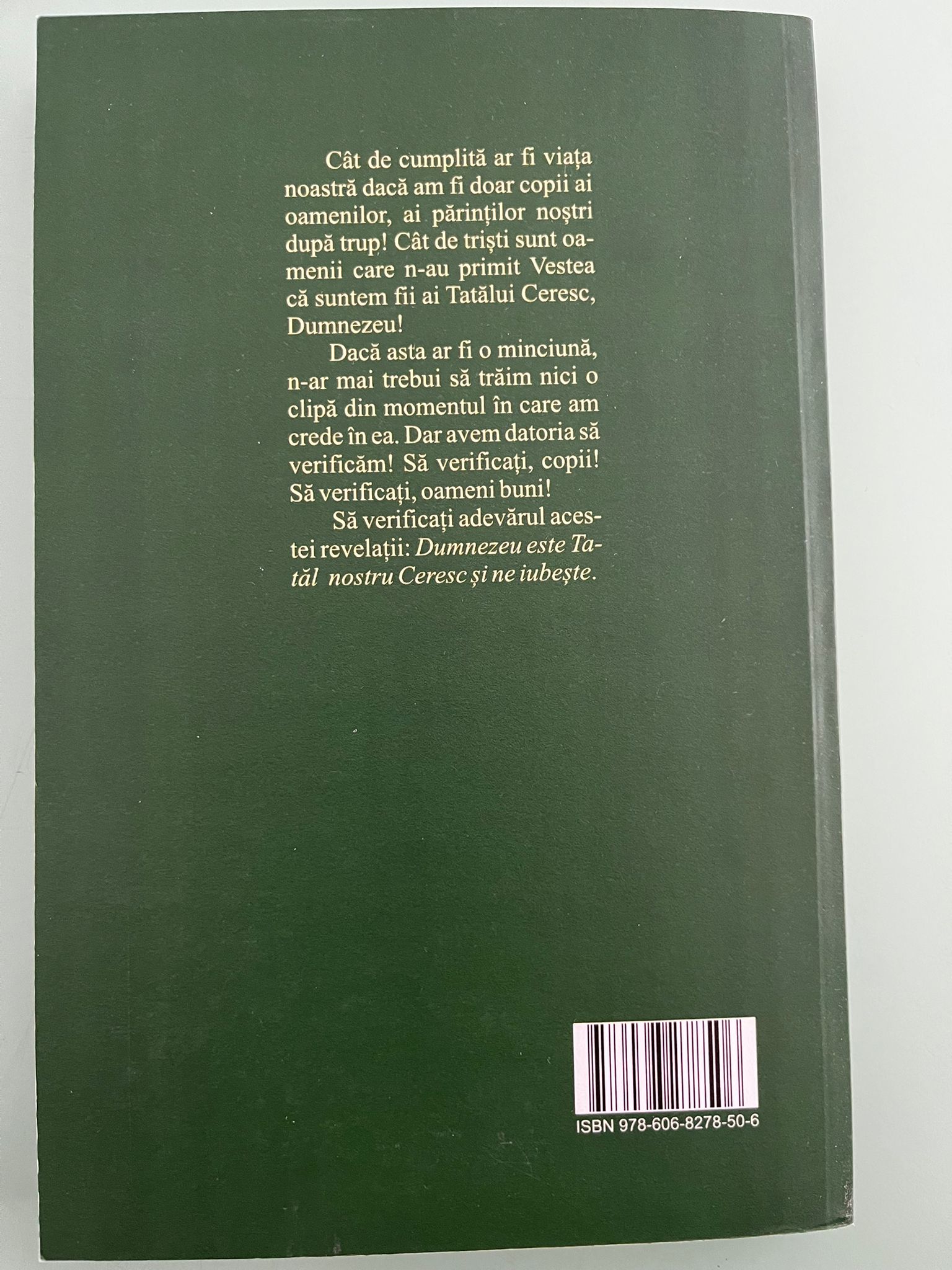 Scrisori către părinți — verso
