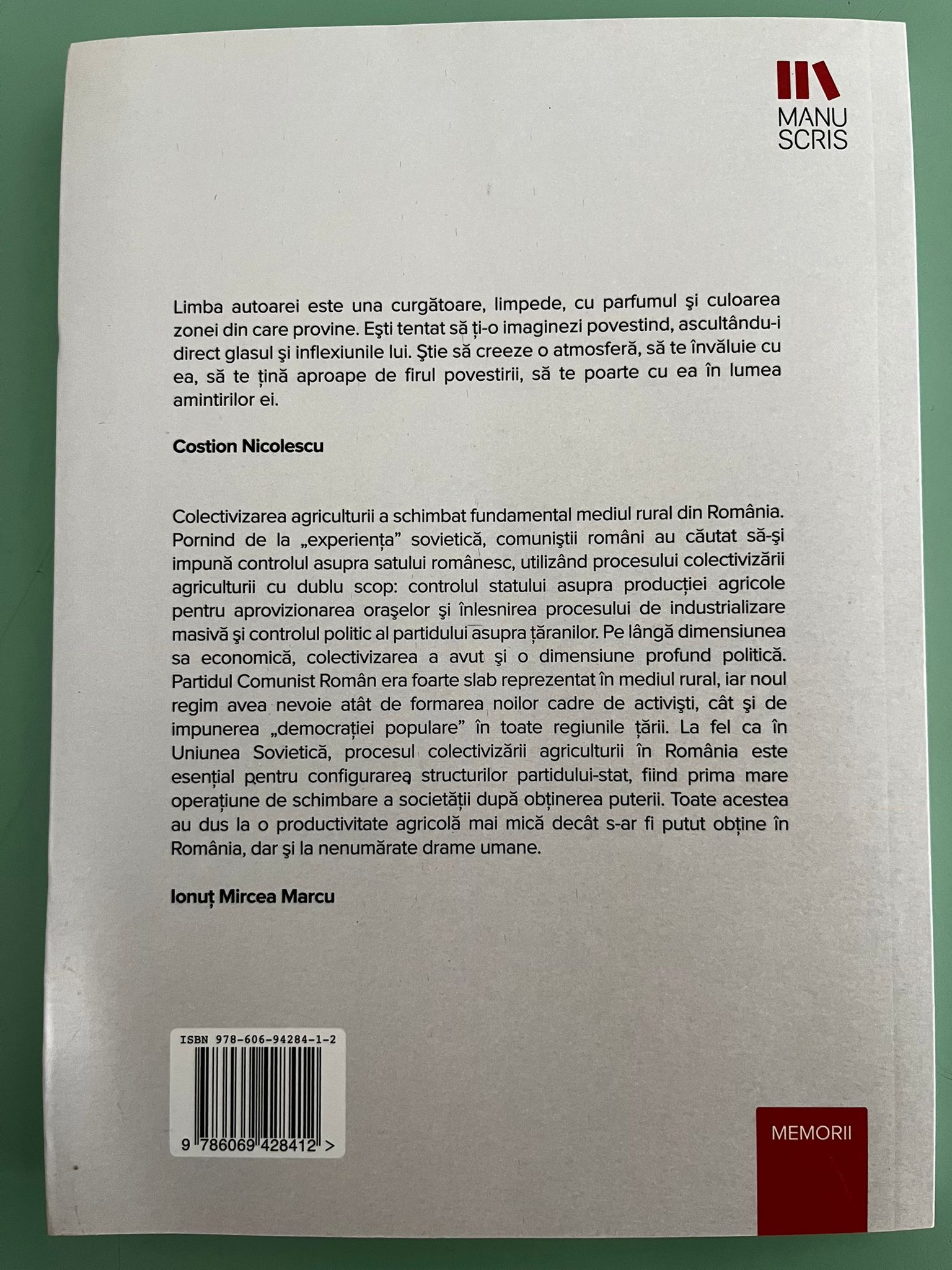 O viața de țărancă — verso