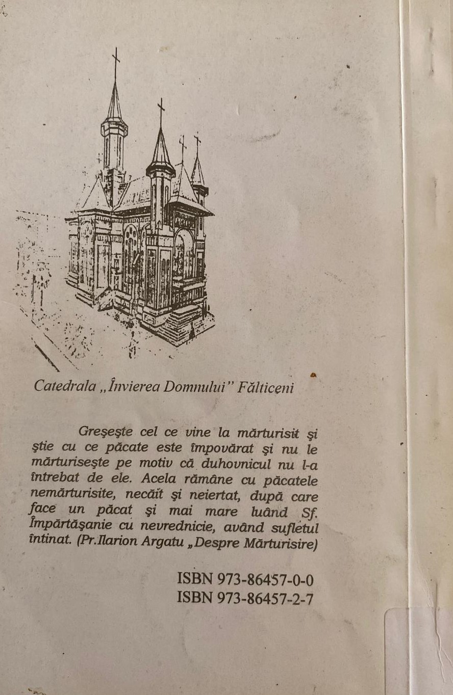 Ne vorbește părintele Ilarion Argatu  (despre mărturisire) - III — verso