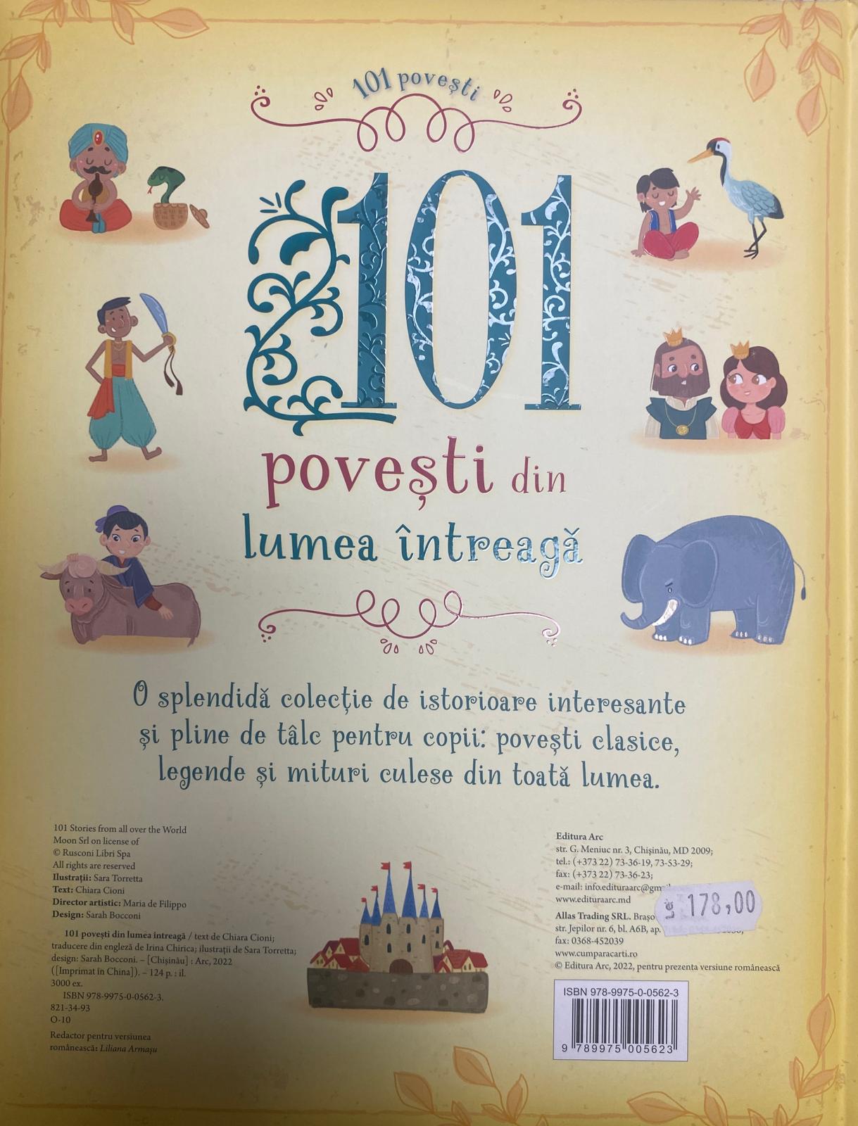 101 povești din lumea întreagă — verso