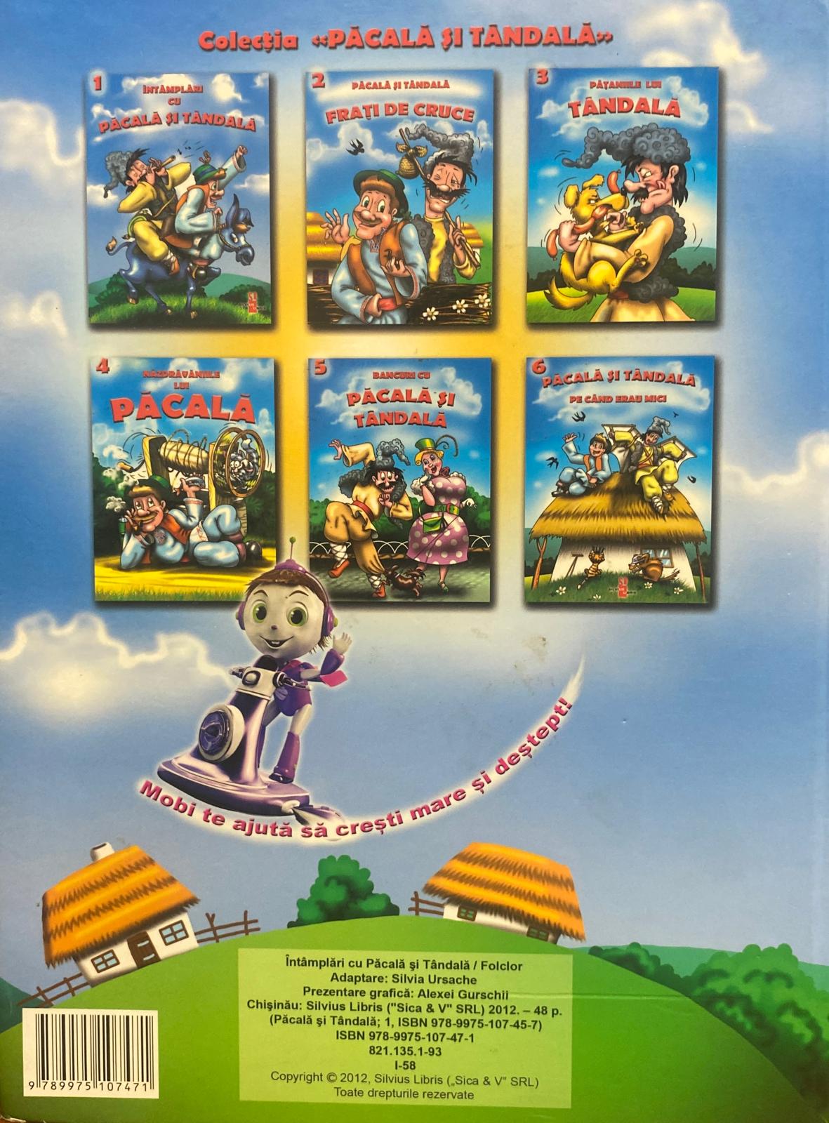 Întămplări cu Păcală și Tăndală — verso