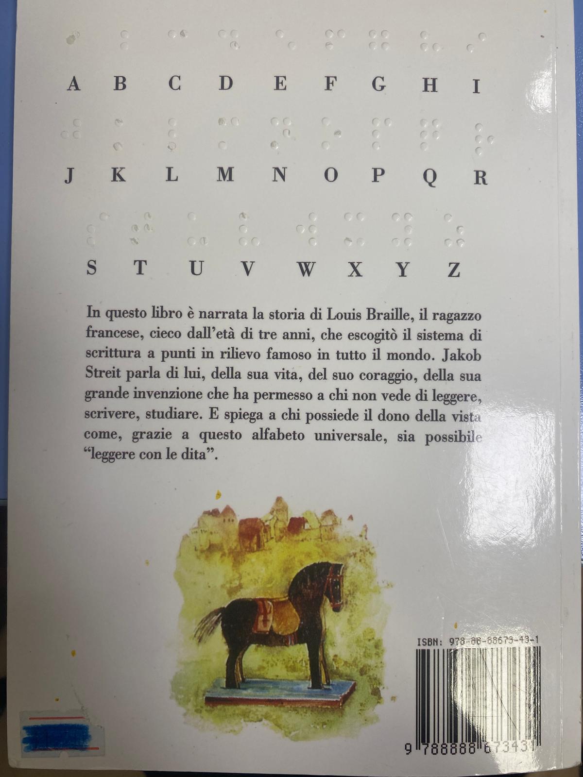 Louis Braille- Il ragazzo che leggeva con le dita, l'invenzione della scrittura tattile — verso