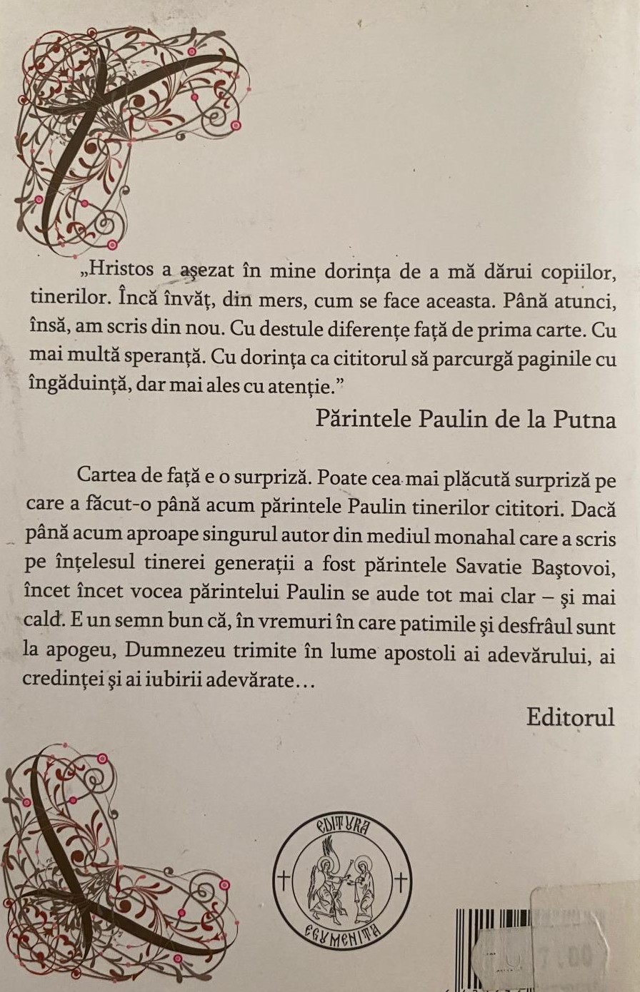 Iubire, spovedanie și libertate — verso