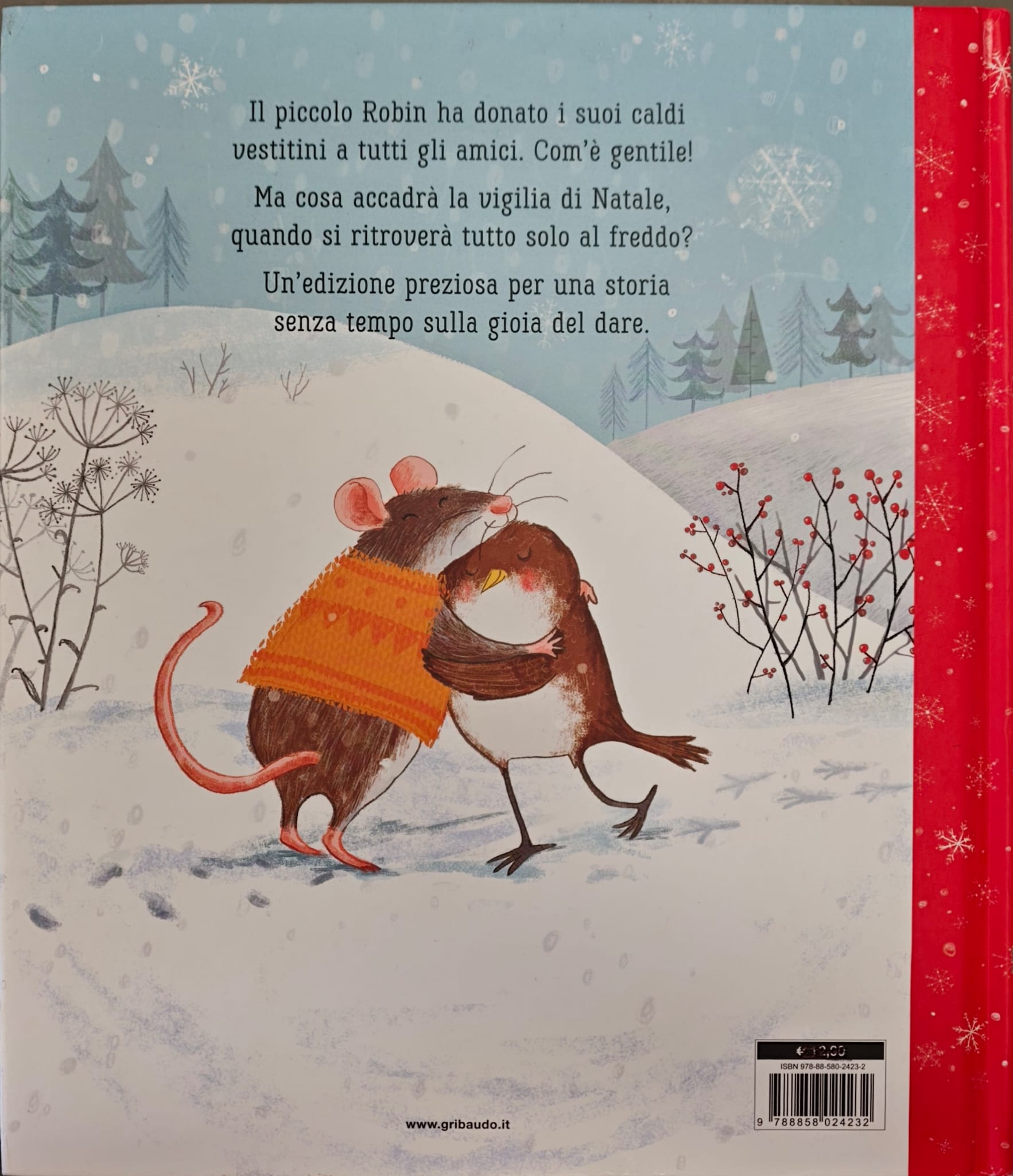 Il Pettirosso e Babbo Natale — verso